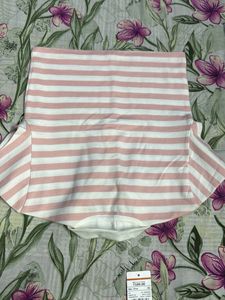 Pink Striped Polo T-Shirt