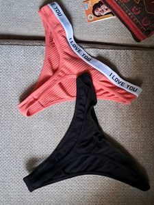 Women's Pack of 3 Thong Panties