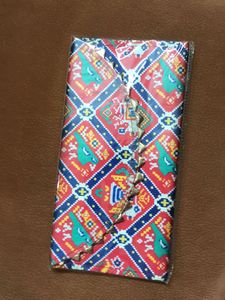 Ethnic Clutch with Patola Print