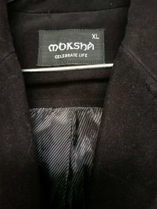 women black coat size 42 ,fabric velvet