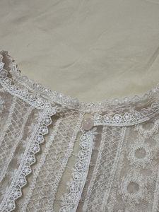 Vintage Lace Button-Up Top