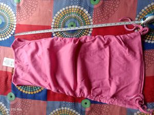 Hot Pink Ruched Drawstring Dress
