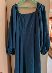 BERRYLUSH WOMEN SOLID BLUE MAXI DRESS 👗