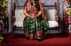 Green Gajji Silk Saree