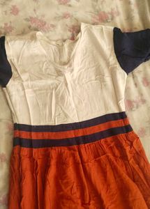 Color Block Tiered Maxi Dress