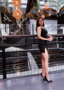 Sleek Black Cocktail Dress