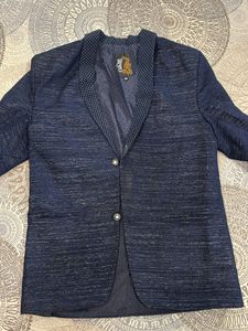 Men's Blue Ethnic Jacket