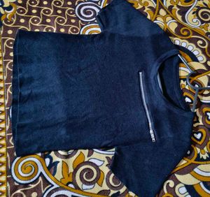 “Pinterest Style Black Crop Tshirt"