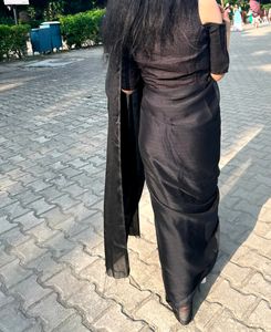 Black Georgette Saree