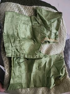 Vintage Green Printed Fabric