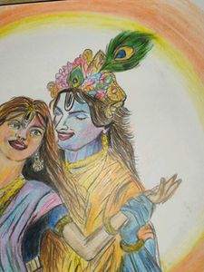 Krishna and Radha Painting