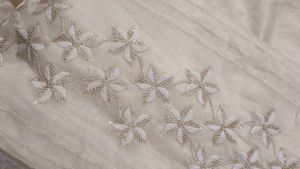 Elegant Cream Kurta Set with Embroidery- no dupatt