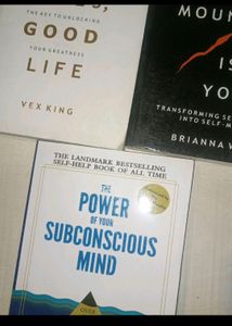 Self-help Improvement Books Set Of 3