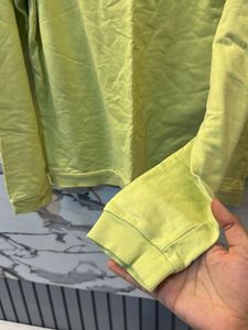 Lime Green Graphic Long Sleeve Top, Bust- 38/36