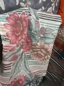 Vintage Floral Print Scarf/Drape