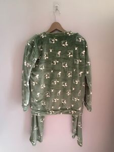 Cozy Green Print Pajama Set