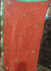 Embroidered Red Salwar Suit