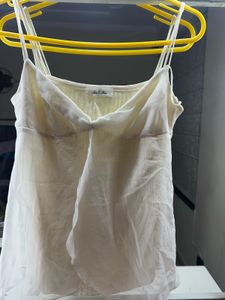 Sheer White Cami Top