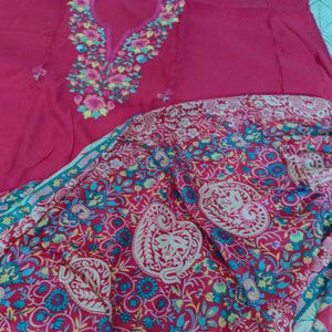 Elegant party wear unstiched dress material, suit