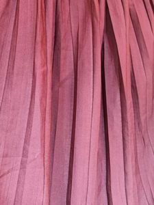 Maroon Pleated Ethnic Skirt