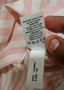 Pink &amp; White Striped Shirt (code by lifestyle)