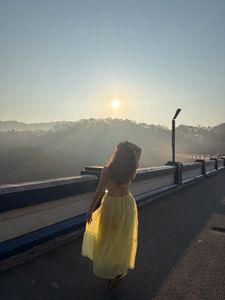 beautiful yellow maxi dress