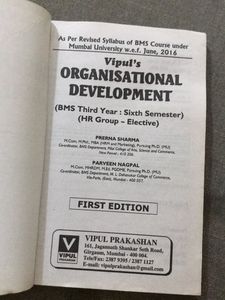 Organisational Development - BMS Series
