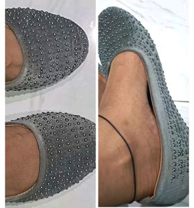 Grey Stone Bellies Heel For Women