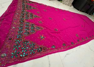 special kundan work saree