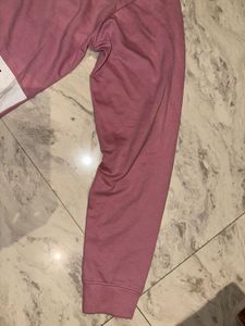 Pink Color Block Long Sleeve Top