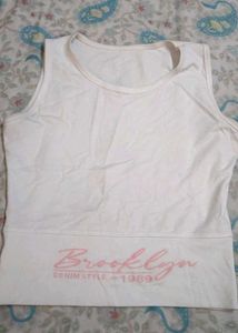 Pink "Stay Strong" Crop Top