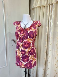 Floral Print Cap Sleeve Top
