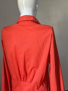 Orange Shirt Dress