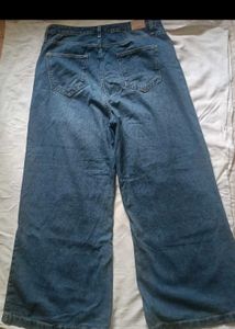 Women's Wide Leg Cropped Jeans,length 109