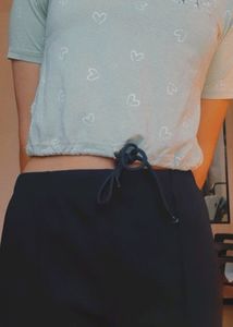 A Super Cute Crop Top With Heart Doodle