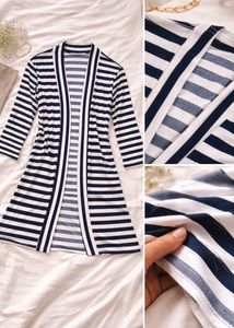 NEW Striped Open Front Cardigan