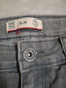 Stylish Gray Denim Jeans
