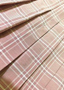 Pink Plaid Pleated Mini Skirt