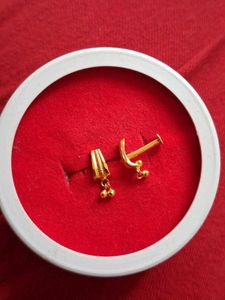 Gold  Stud Earrings Set