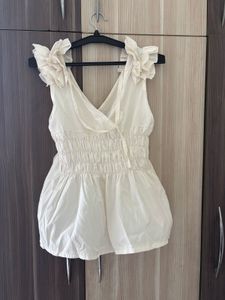 CLINCHED WAIST with BOW TOP