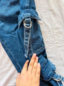 Denim Cargo Jeans