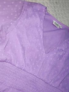 Lavender Swiss Dot Dress
