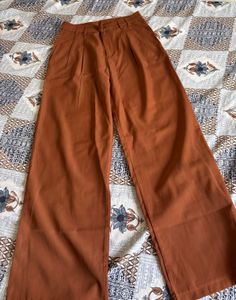 Stylish Brown Wide-Leg Trousers
