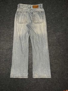 Y2k Light Wash Wide Leg Baggy Jeans