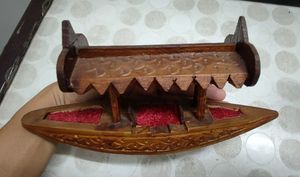 Set of 3 Kashmiri woodcraft decorative artifacts