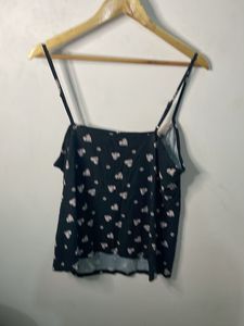 Cute Heart Print Cami Top