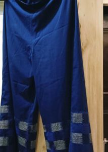 Elegant Navy Blue Sheer Duster