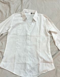 Formal White Button-Up Shirt