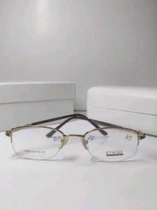 Stylish Gold-Rimmed Eyeglasses