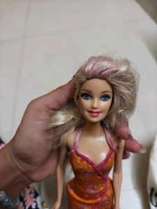 Barbie Doll With Orange Dress